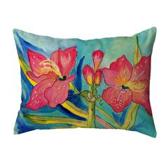 Pink Amaryllis No Cord Pillow 16x20