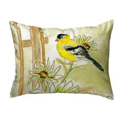 Betsy's Goldfinch No Cord Pillow 16x20