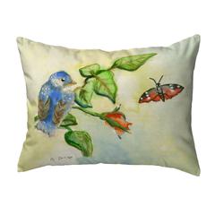 Blue Bird No Cord Pillow 16x20