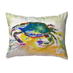 Green Crab No Cord Pillow 16x20