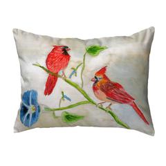 Betsy's Cardinals No Cord Pillow 16x20