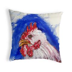 Rooster Head No Cord Pillow 18x18