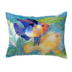 Betsy's Two Fish No Cord Pillow 16x20