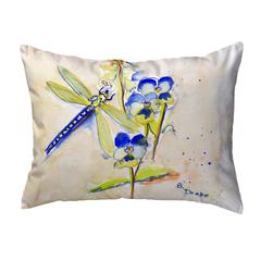 Blue DragonFly No Cord Pillow 16x20