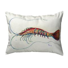 Betsy's Shrimp No Cord Pillow 16x20