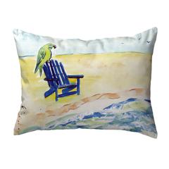 Parrot & Chair No Cord Pillow 16x20