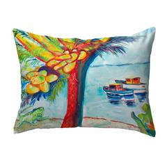 Cocoa Nuts & Boats No Cord Pillow 18x18