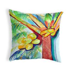 Cocoa Nut Tree No Cord Pillow 18x18