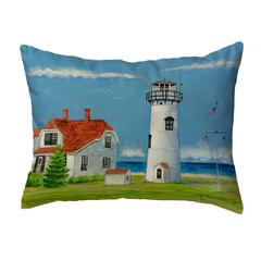 Chatham MA Lighthouse No Cord Pillow 16x20