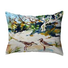 Tree & Beach No Cord Pillow 16x20