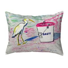 Hungry Egret No Cord Pillow 16x20