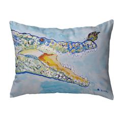 Croc & ButterFly No Cord Indoor/Outdoor Pillow 16x20