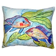 Pair of Fish No Cord Pillow 16x20