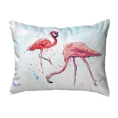 Funky Flamingos No Cord Pillow 16x20