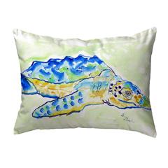 Loggerhead Turtle No Cord Pillow 16x20