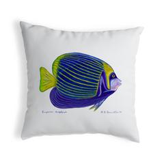 Emperor Angelfish Noncorded Indoor/Outdoor Pillow 18x18