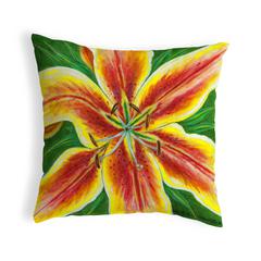 Yellow Lily No Cord Pillow 18x18