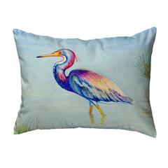 Tri-Colored Heron Noncorded Indoor/Outdoor Pillow 16x20