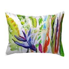 Abstract Bird of Paradise No Cord Pillow 16x20