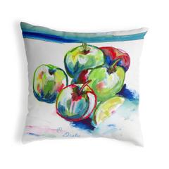 Green Apples No Cord Pillow 18x18