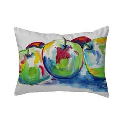 Three Apples No Cord Pillow 16x20