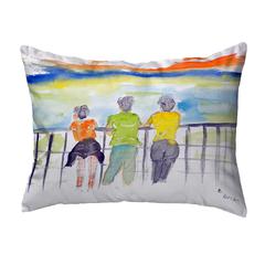 Ladies Looking No Cord Pillow 16x20