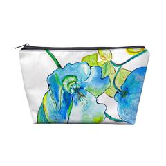 Blue Hibiscus Pouch 8.5x6