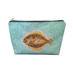 Pointillist Flounder Pouch 8.5x6
