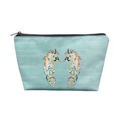 Aqua Betsy's Seahorses Pouch 8.5x6