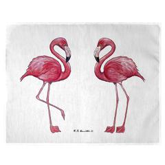 Flamingos - White Place Mat Set of 4