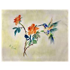 Hummingbird & Rose Place Mat Set of 4