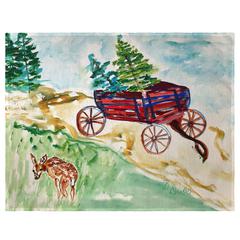 Christmas Wagon Place Mat Set of 4