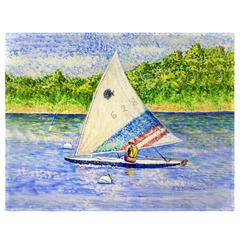 Sunfish Sailing Place Mat Set of 4
