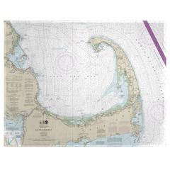 Cape Cod Bay, MA Nautical Map Place Mat Set of 4