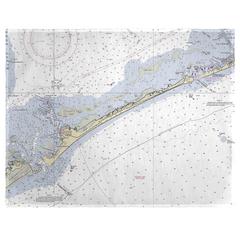 Ocracoke Inlet, NC Nautical Map Place Mat Set of 4
