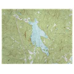 Newfound Lake, NH Nautical Map Place Mat Set of 4