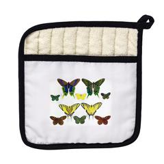 Green Butterflies Pot Holder