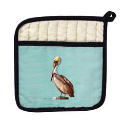 Pelican - Teal Pot Holder