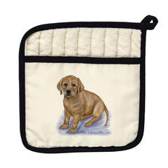 Yellow Lab Pot Holder