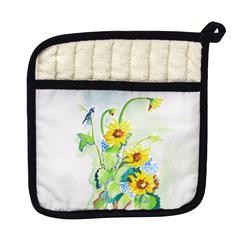 Sunflower & Bird Pot Holder