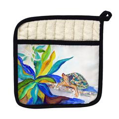 Turtle & Lily Pot Holder