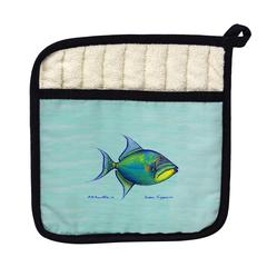 Triggerfish on Aqua Pot Holder