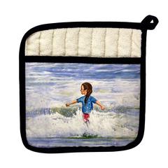 Girl in Surf Pot Holder