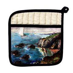 Sailing the Cliffs Pot Holder