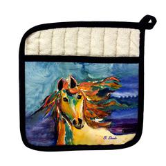 Colorful Horse Pot Holder