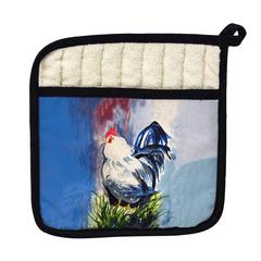 Blue & White Rooster Pot Holder