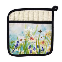 Bird & Daffodils Pot Holder