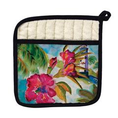 Lighthouse and Florals Pot Holder