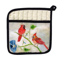 Betsy's Cardinals Pot Holder