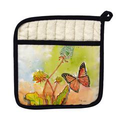 Orange Jellyfish Pot Holder
